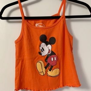 Mickey Mouse orange tank